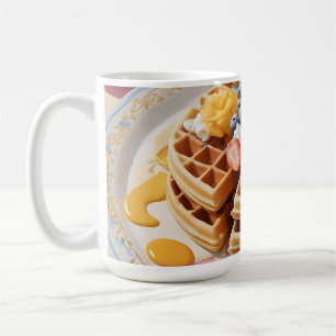 Berry Waffle Breakfast Plate Coffee Mug
