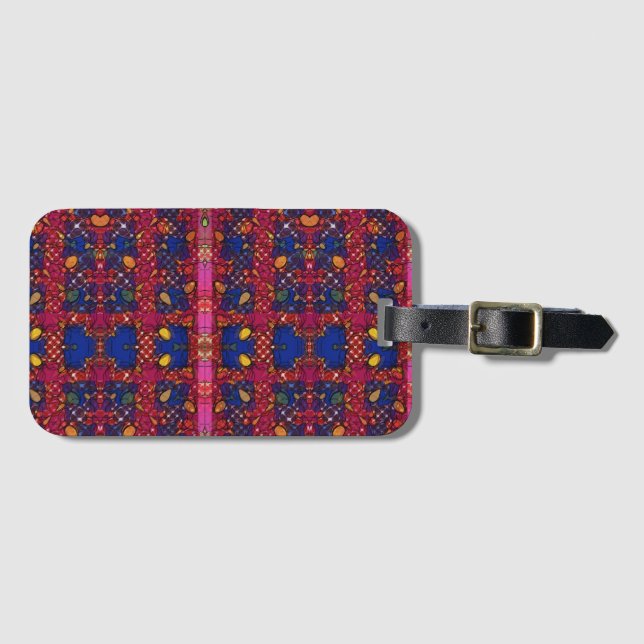 Berry Wall Luggage Tag (Front Horizontal)
