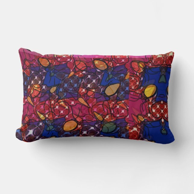 Berry Wall Lumbar Cushion (Front)