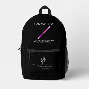 Berry Yogurt Recorder Printed Backpack