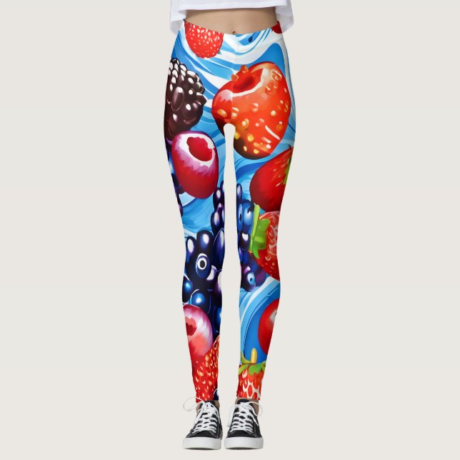 Berrylicious Blue Dream Leggings (Front)