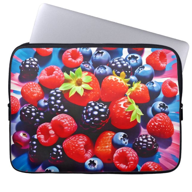 Berrylicious Burst Laptop Sleeve (Front)