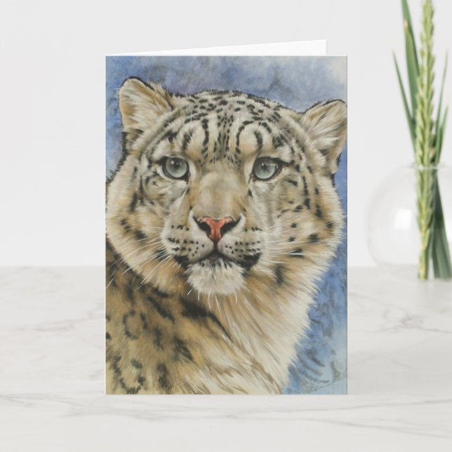Berry's Snow Leopard Card (Front)