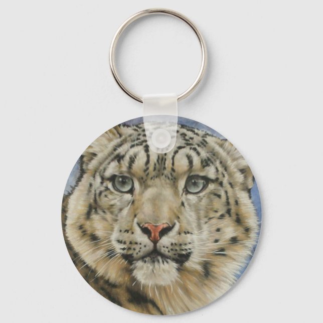 Berry's Snow Leopard Key Ring (Front)