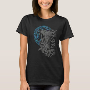 Berserk Bear Warrior Odin Runes Norse Compass Viki T-Shirt