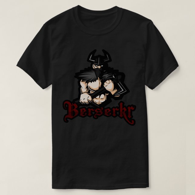 Berserkr Norse Warrior T-Shirt (Design Front)