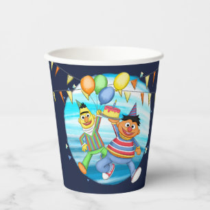 Bert and Ernie Birthday Balloons Paper Cups