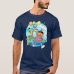 Bert and Ernie Birthday Balloons T-Shirt<br><div class="desc">Check out this illustration of Bert and Ernie with coloful Birthday Balloons!</div>