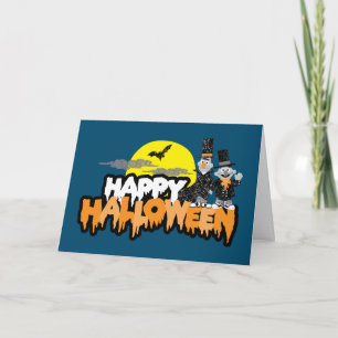 Bert and Ernie   Happy Halloween Card