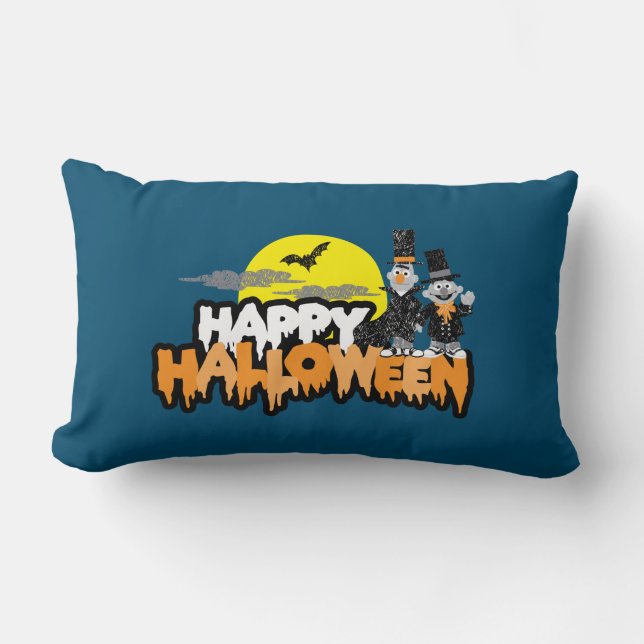 Bert and Ernie | Happy Halloween Lumbar Cushion (Front)