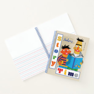 Bert and Ernie Story Time   Add Your Name Notebook