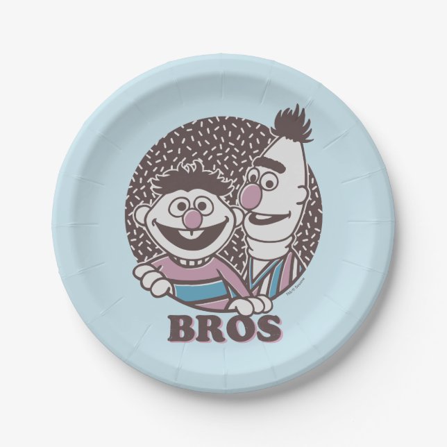 Bert & Ernie | Bros Paper Plate (Front)