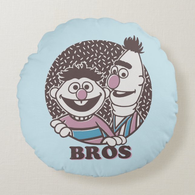 Bert & Ernie | Bros Round Cushion (Front)