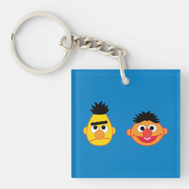 Bert & Ernie Emojis Key Ring (Front)