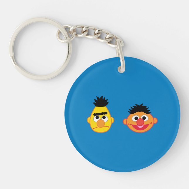 Bert & Ernie Emojis Key Ring (Front)