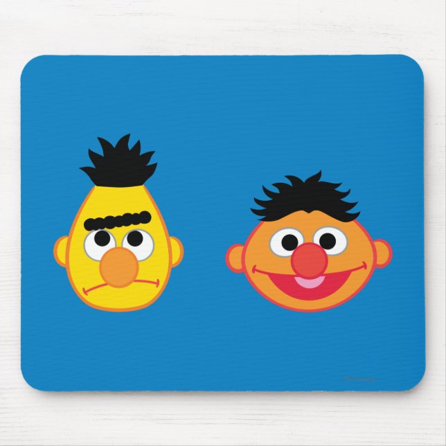 Bert & Ernie Emojis Mouse Pad (Front)