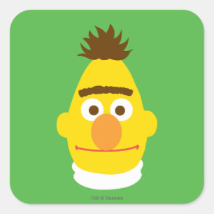 Bert Face Square Sticker