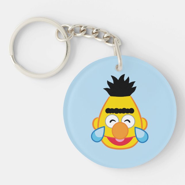 Bert Face with Tears of Joy Key Ring (Front)