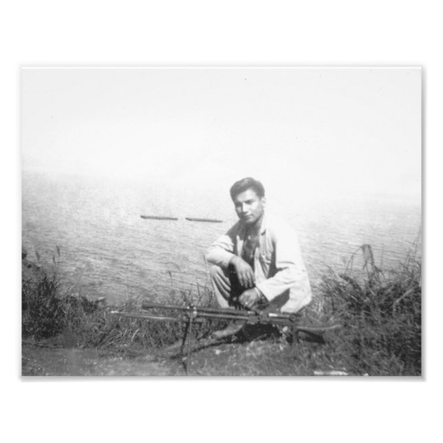 Bert Funmaker B&W Photo Print (Front)