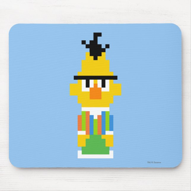 Bert Pixel Art Mouse Pad (Front)