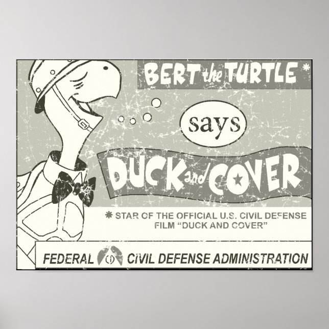 Bert the Turtle Says Poster (Front)