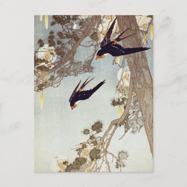 Bertha Boynton Lum - The Land Of The Bluebird 1916 Postcard (Front)