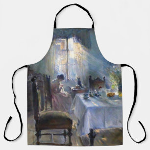 Bertha Wegmann - Woman Sewing In An Interior Apron