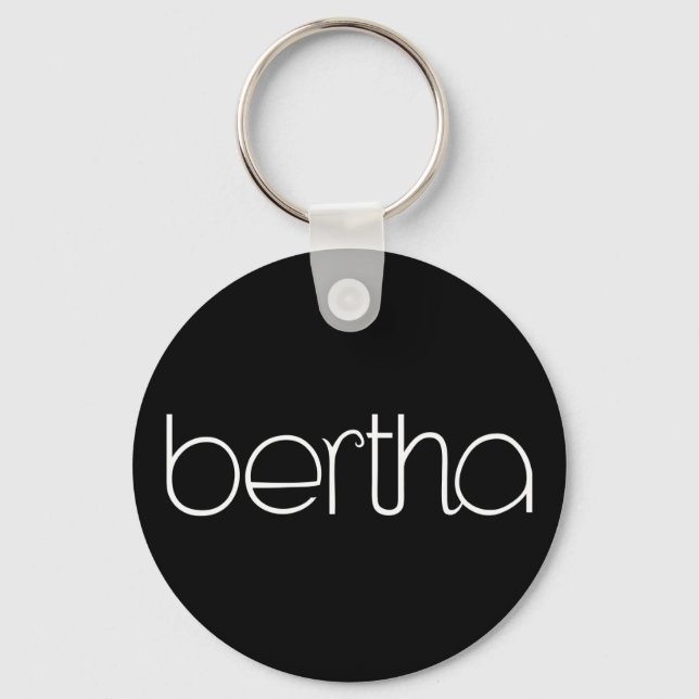 Bertha white Keychain (Front)