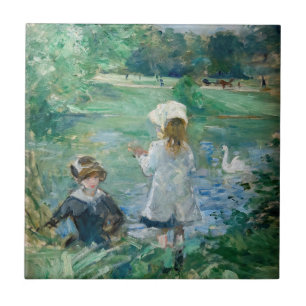 Berthe Morisot - Beside a Lake / Au bord du lac Ceramic Tile