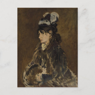 Berthe Morisot - Edouard Manet, Oil Painting Postcard