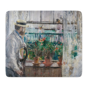 Berthe Morisot - Eugene Manet on the Isle of Wight Cutting Board