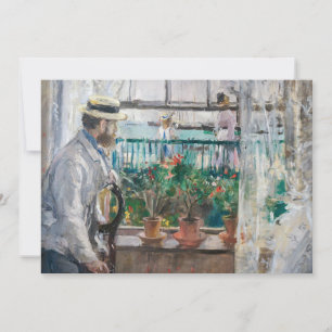 Berthe Morisot - Eugene Manet on the Isle of Wight Invitation