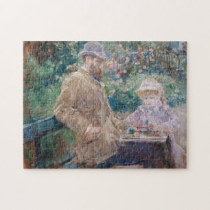 Berthe Morisot - Eugene Manet with his daughter Jigsaw Puzzle