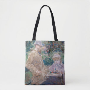 Berthe Morisot - Eugene Manet with his daughter Tote Bag