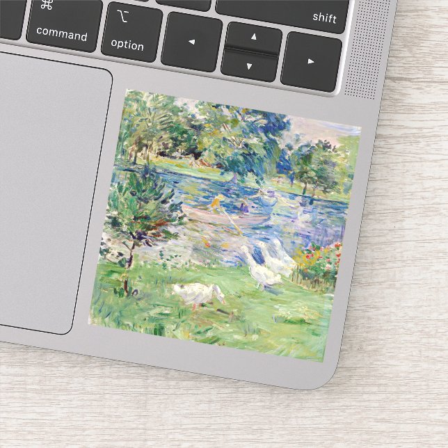 Berthe Morisot - Girl in a Boat with Geese (Detail)