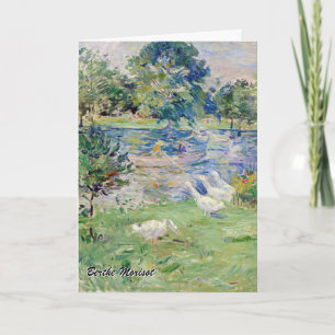 Berthe Morisot - Girl in a Boat with Geese Card