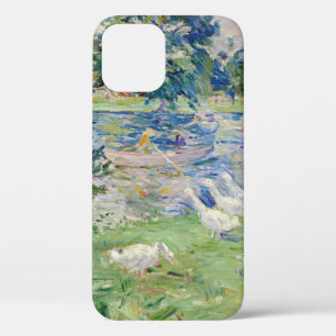 Berthe Morisot - Girl in a Boat with Geese iPhone 12 Case