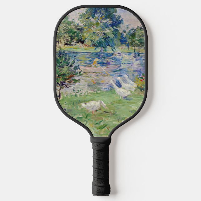 Berthe Morisot - Girl in a Boat with Geese Pickleball Paddle (Front)