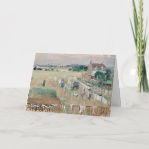 Berthe Morisot - Hanging the Laundry out to Dry Card