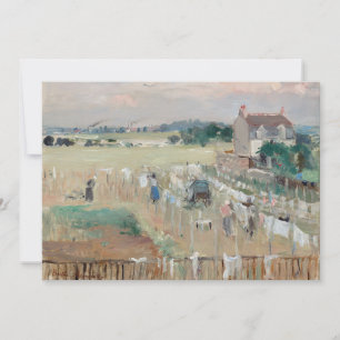 Berthe Morisot - Hanging the Laundry out to Dry Invitation