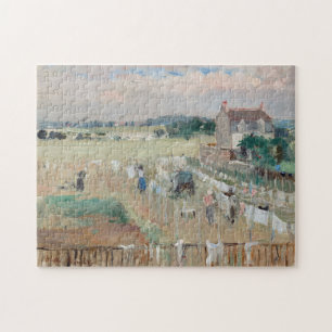 Berthe Morisot - Hanging the Laundry out to Dry Jigsaw Puzzle