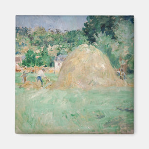 Berthe Morisot - Haystacks at Bougival Magnet