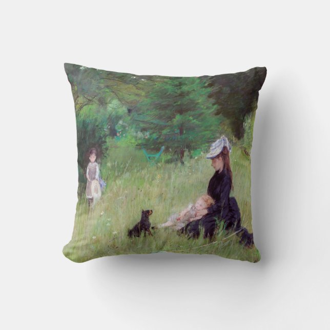 Berthe Morisot - In a Park Cushion (Front)