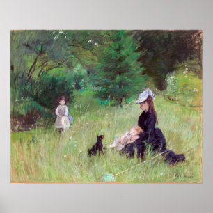 Berthe Morisot - In a Park / Dans le parc Poster