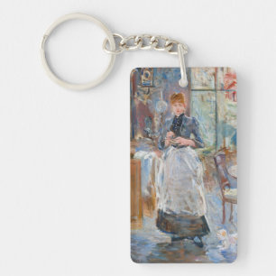 Berthe Morisot - In the Dining Room Key Ring