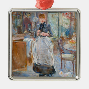 Berthe Morisot - In the Dining Room Metal Ornament