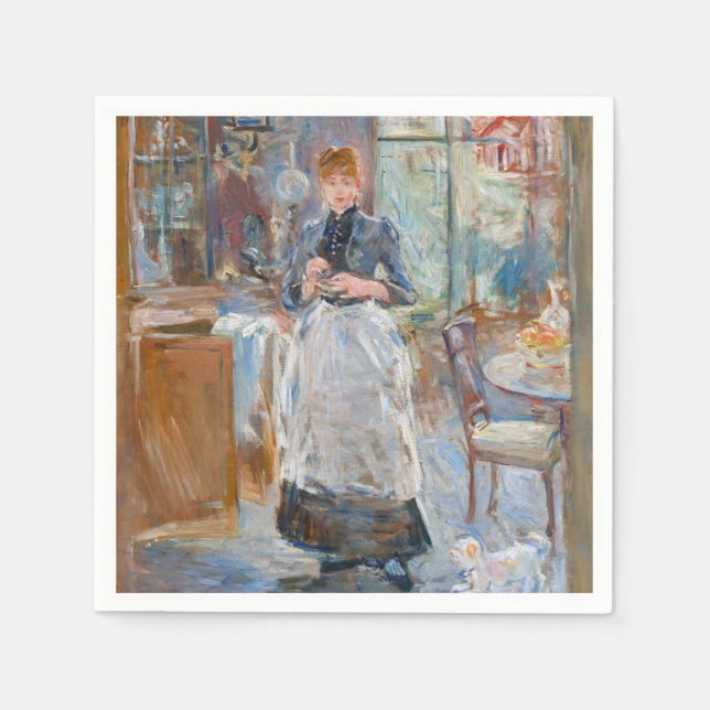 Berthe Morisot - In the Dining Room Napkin (Front)
