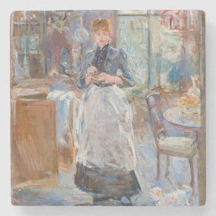 Berthe Morisot - In the Dining Room Stone Coaster