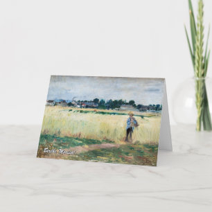Berthe Morisot - In the Wheatfield at Gennevillier Card