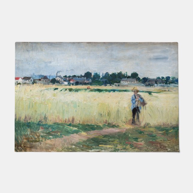 Berthe Morisot - In the Wheatfield at Gennevillier Doormat (Front)